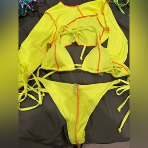 Neon hello two piece